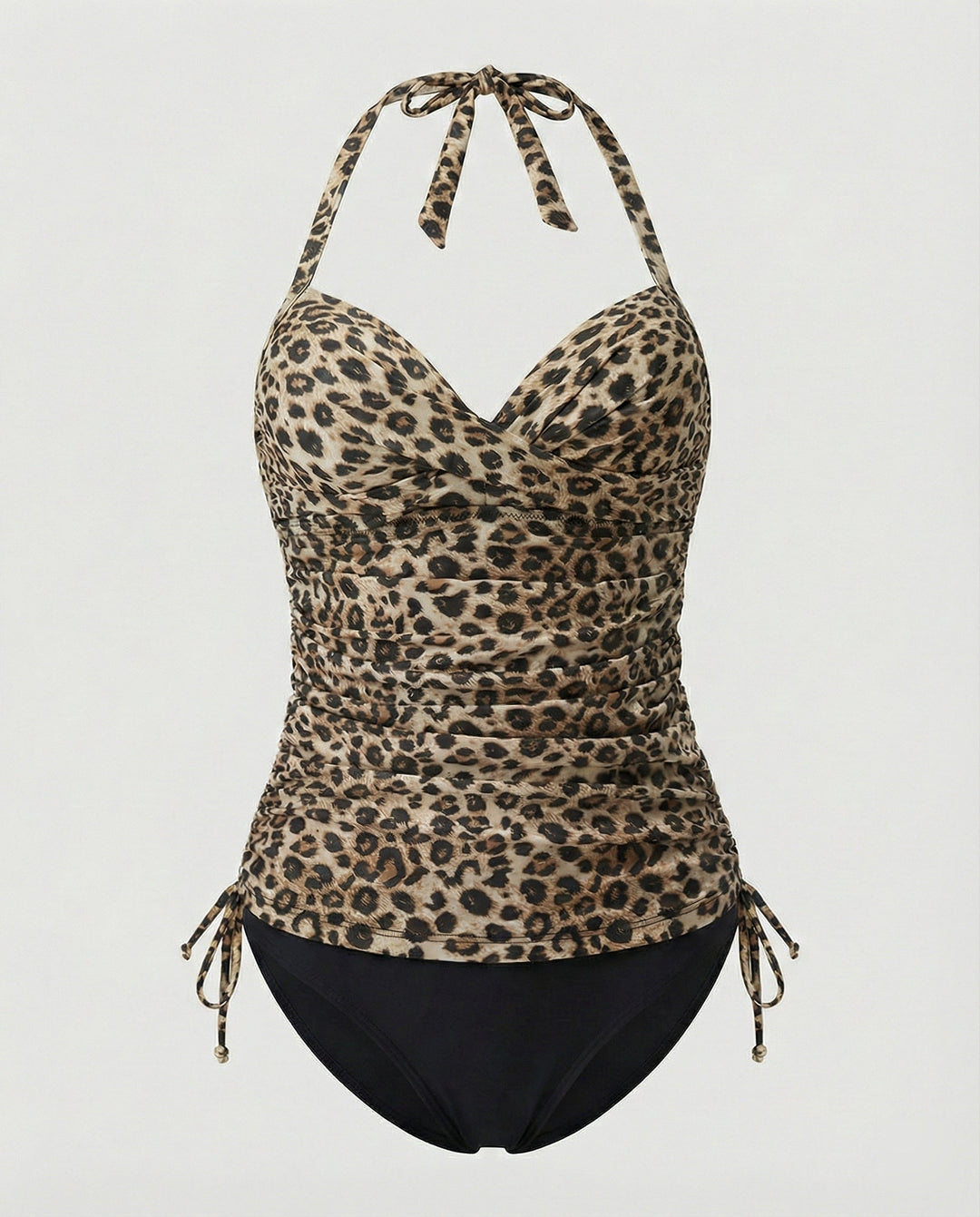 Drune | Tankini Von Byvera mit V-Ausschnitt Im Leopardenmuster