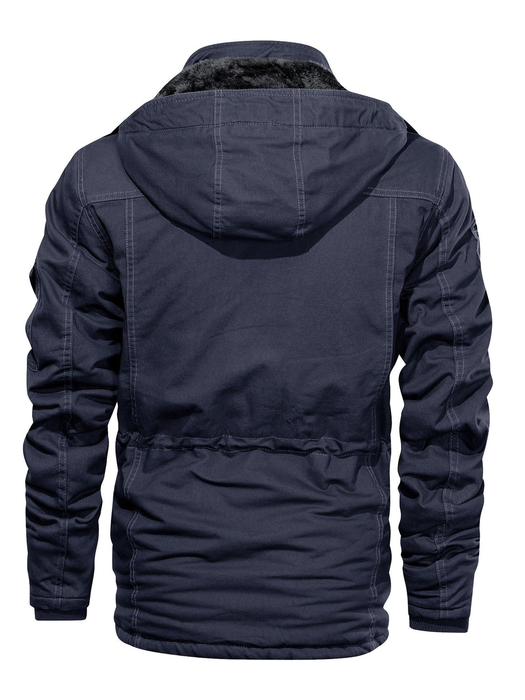 Drune | Warme Fleece Kapuzen-Cargo-Outdoorjacke Für Herren - Perfekt für Outdoor-Aktivitäten