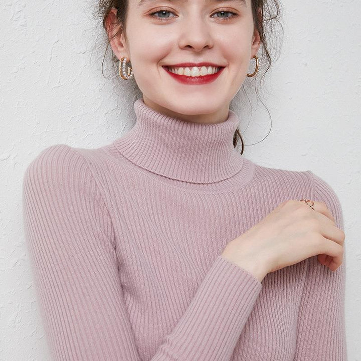 Drune | Premium-Wollrollkragenpullover für Frauen