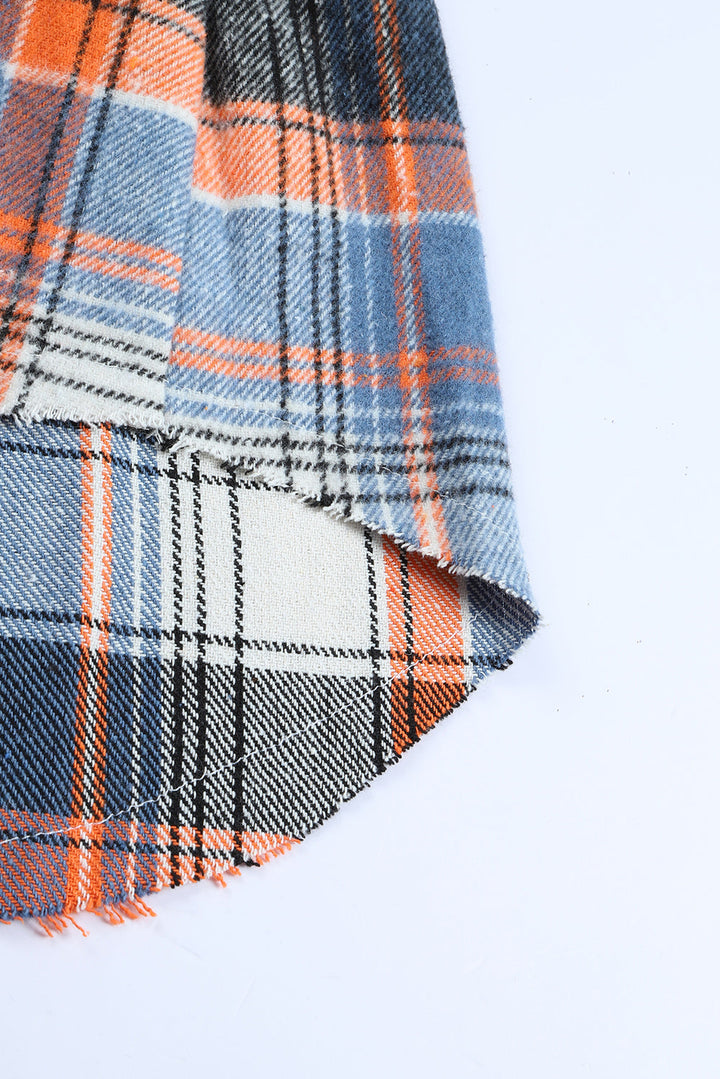 Drune | Checkered Shirt With A-cut Cotton Blend Ideal for Everyday Look