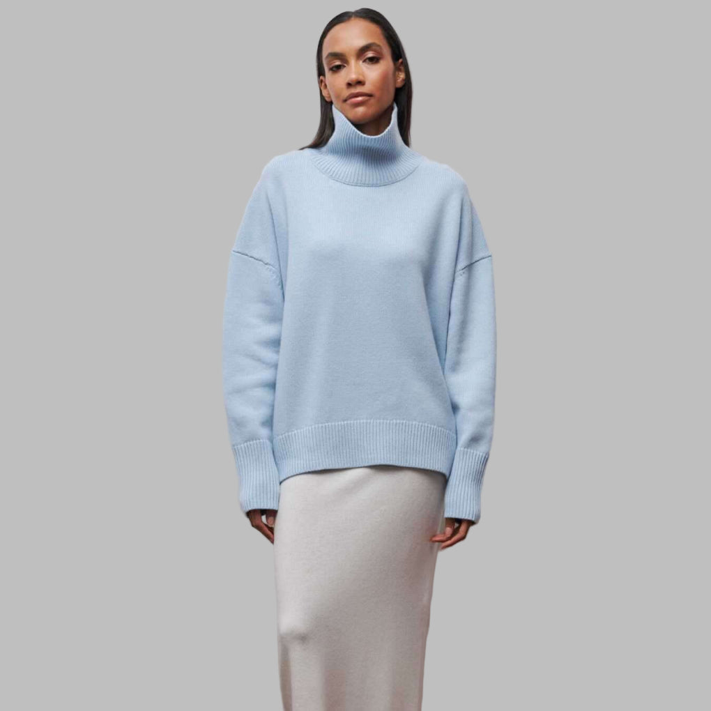 Drune | Pullover - Damen Herbst Oversized Hochkragenpullover