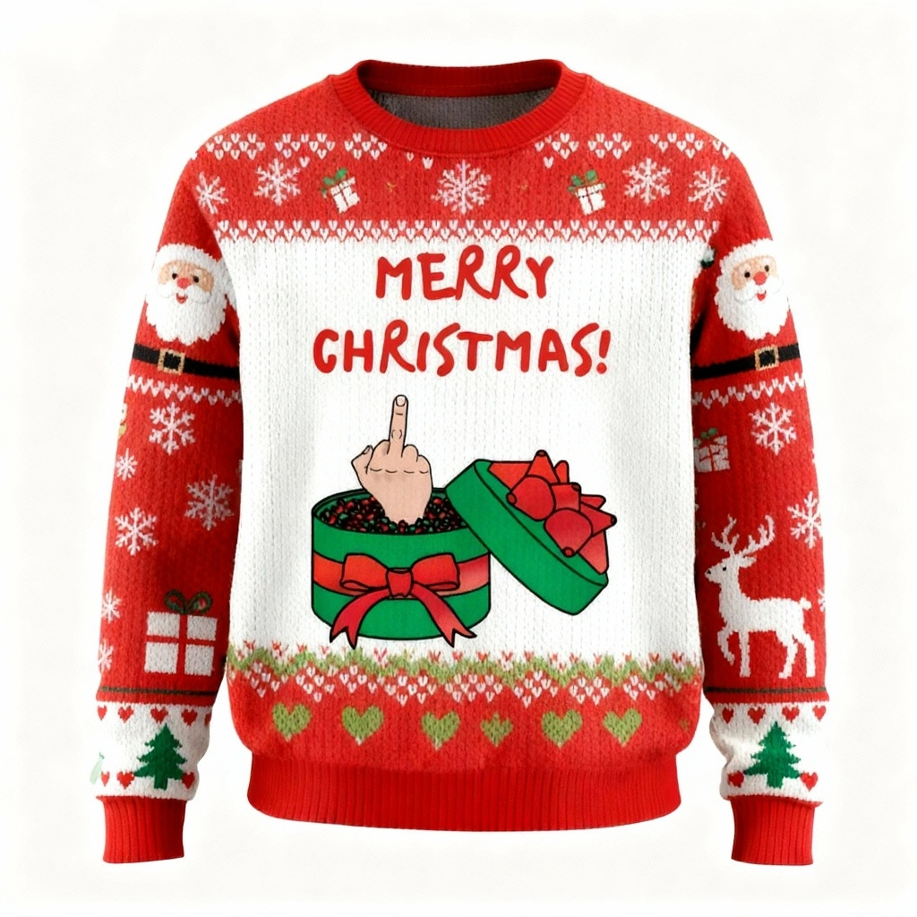 Drune | Weihnachtsgeschenk Muster Hässlicher Pullover - Unisex Weihnachtsfeier Essential