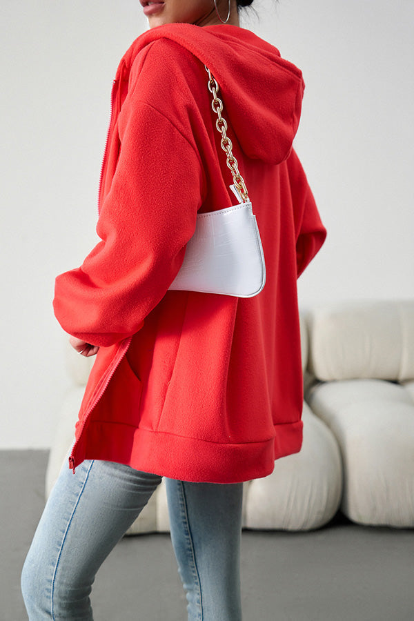Drune | Lässiger Pullover cardigan mit Kapuze