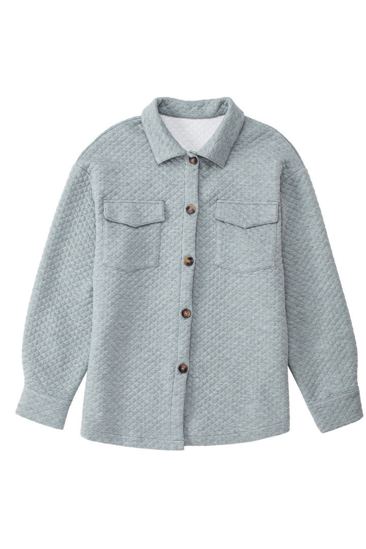 Drune | Leichtgewicht Gesteppte Hemdjacke Polyester Komfort und Stil