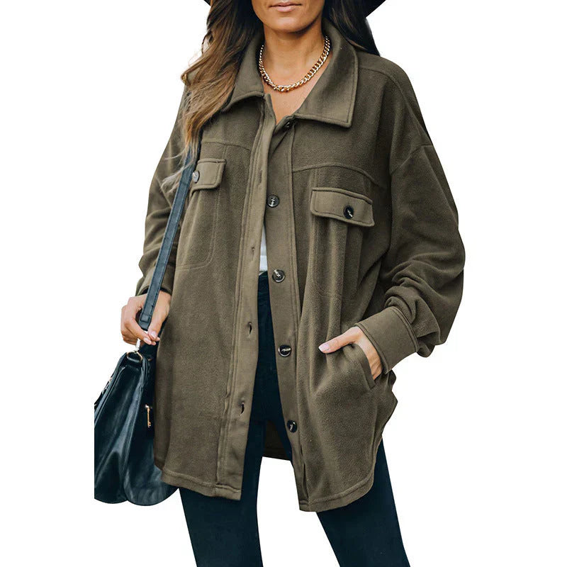 Drune | Fleece Knopf Jacke