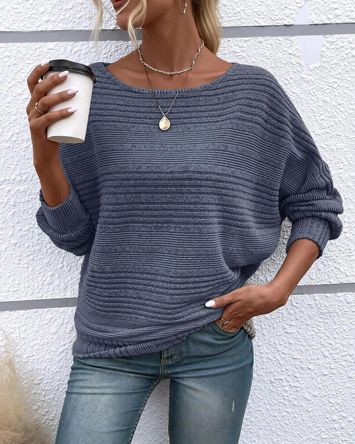 Drune | Langarmshirt mit Rundhals und Streifen