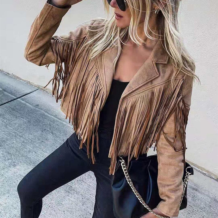 Drune | jacke Mit Fransen Für Boho-Chic Look