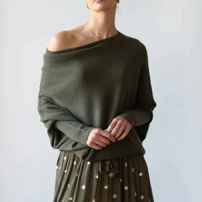 Drune | Asymmetrisch drapierter Pullover