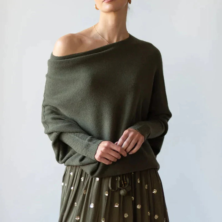 Drune | Asymmetrisch drapierter Pullover