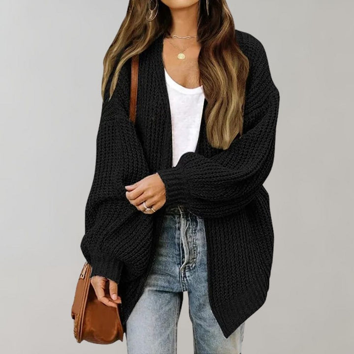 Drune | offen gestrickter Cardigan mit Bischofsärmeln