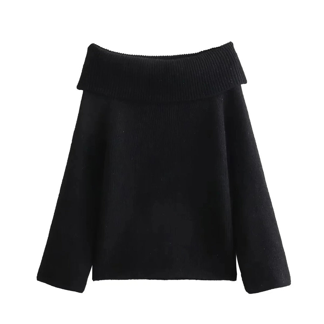 Drune | Off-Shoulder Damen Strickpullover