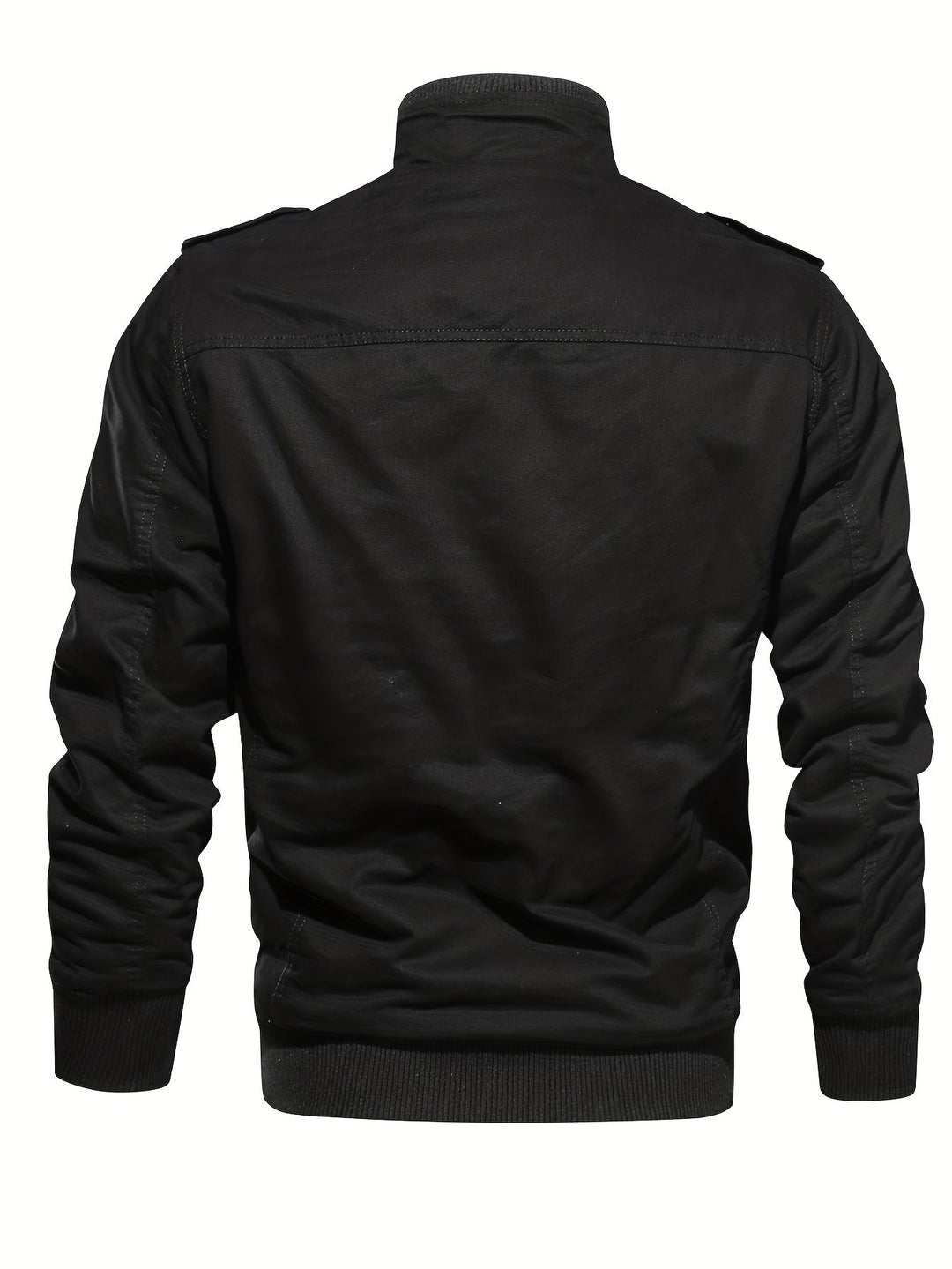 Drune | Langarm Reißverschluss Retro Stehkragen Winterjacke Für Herren - Perfekt für Freizeit