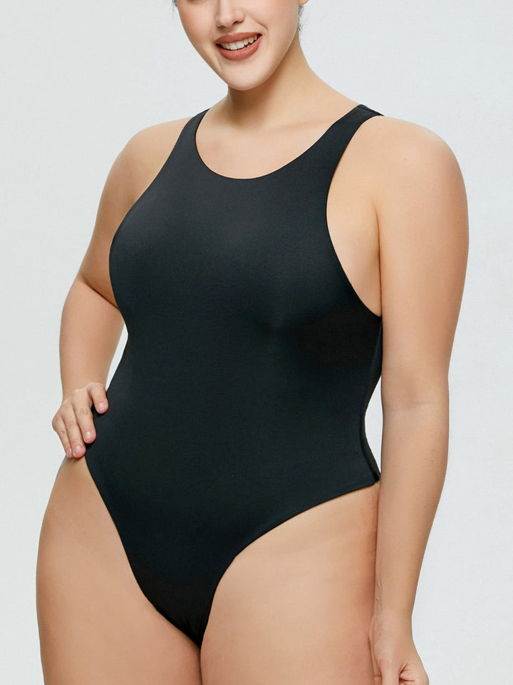 Drune | Vollgröße Rundhalsweite Träger Bodysuit