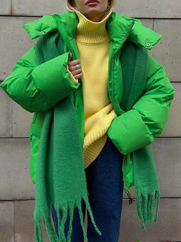 Drune | Multicolor Kapuzenpufferjacke