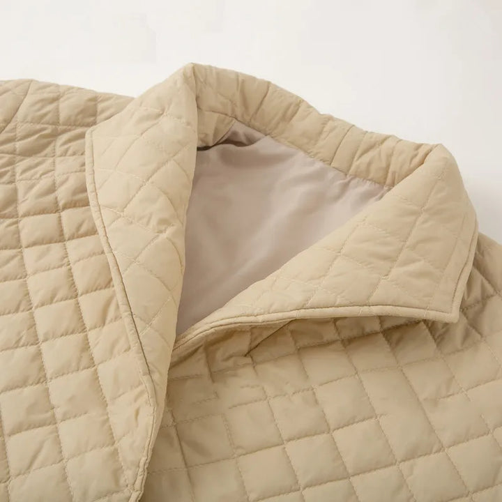 Drune | Warme kurze Jacke mit Gürtel für Damen