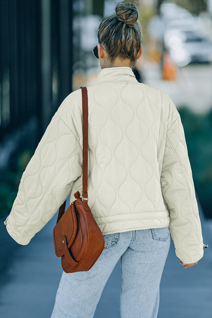 Drune | Kordelzug Gefallene Schulter Gequiltete Jacke