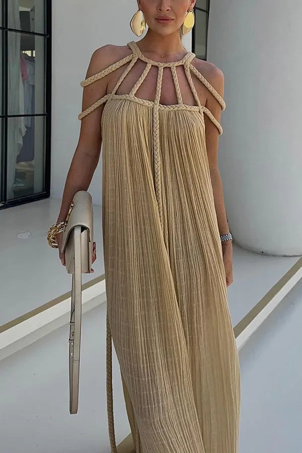 Drune | Sommer Kurzarm Klassisches Kleid