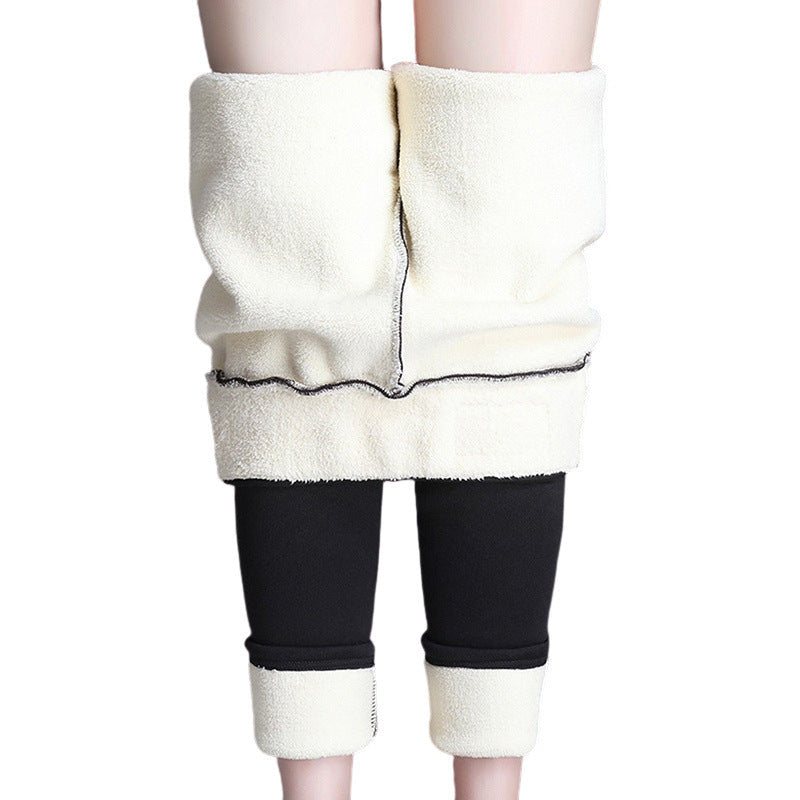 Drune | Leggings - hohe Taille Stretchleggings mit beidseitigem Design