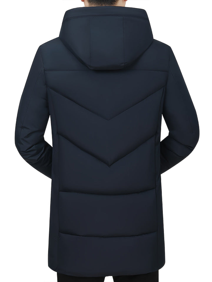 Drune | Winterjacke mit Kapuze - Warme, Winddichte & Wasserdichte Steppjacke mit Reißverschluss und Taschen