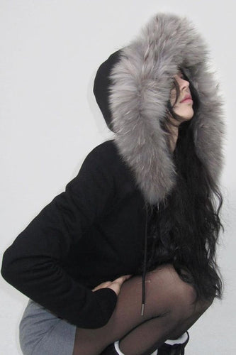 Drune | Trim Kapuzen Zip Taille Jacke