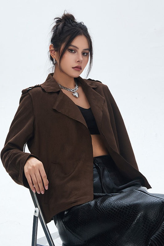 Drune | Offene Front Bikerjacke