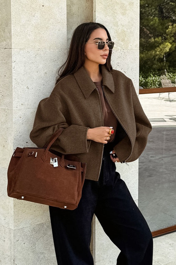 Drune | Blend Cropped Freizeitjacke
