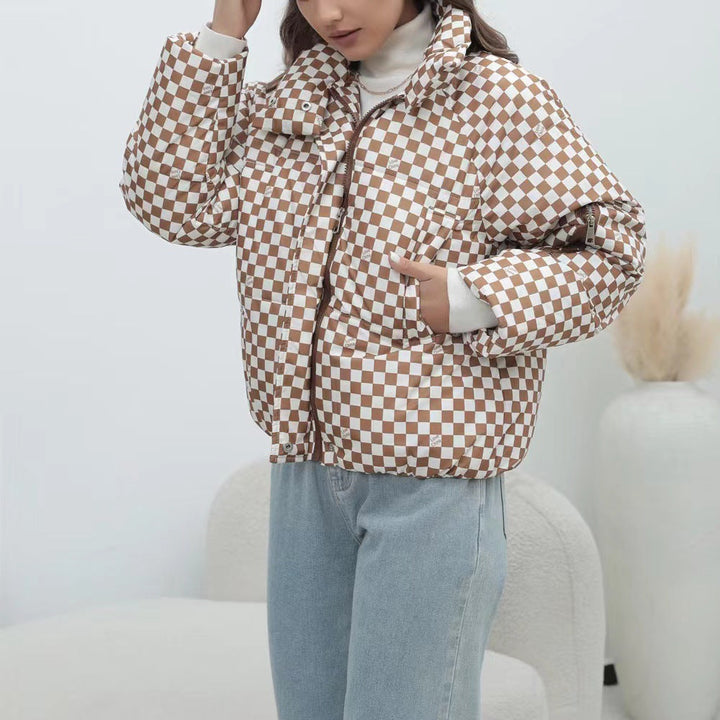 Drune | Women's quilted windbreaker with high collar