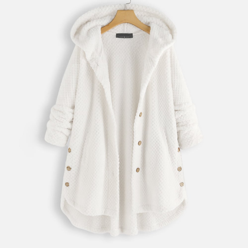 Drune | Halblange, wendbare Fleecejacke mit Kapuze für den Winter
