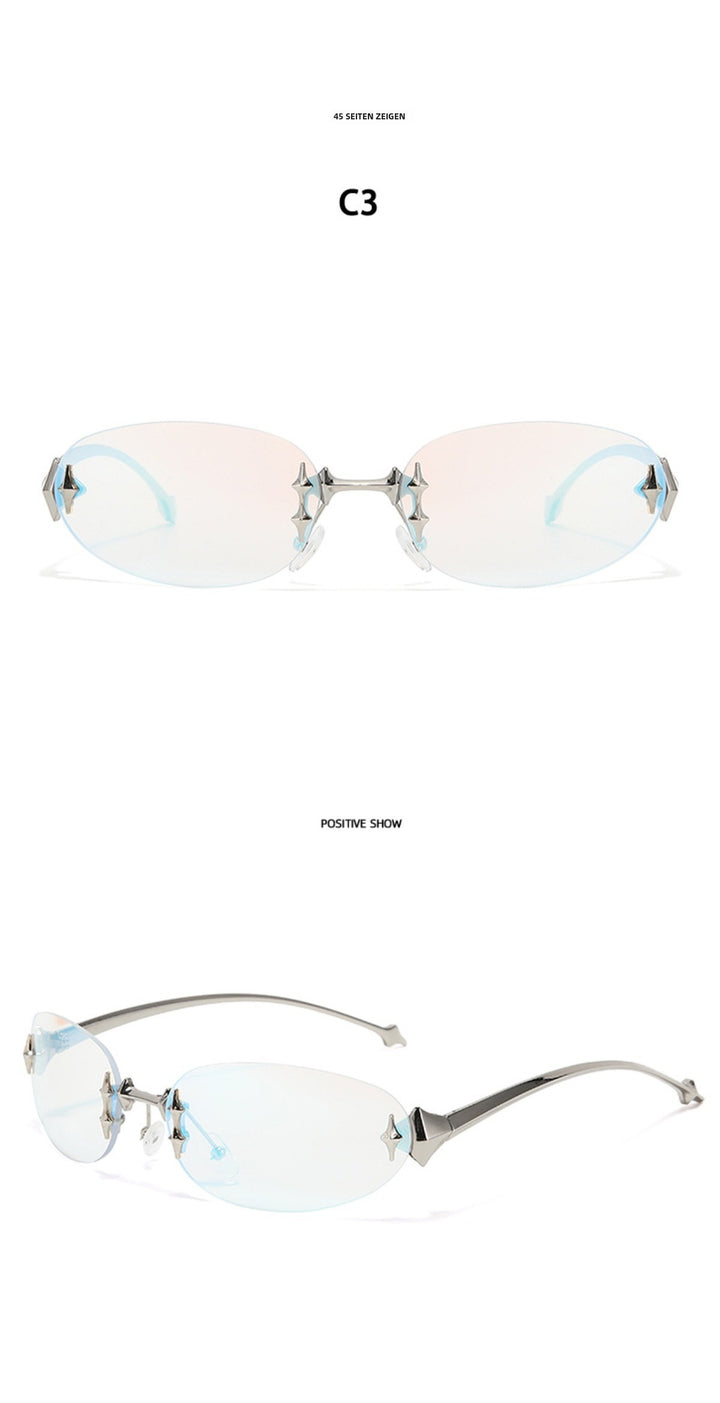 Drune | Star Rahmenlose Futuristische Sonnenbrille