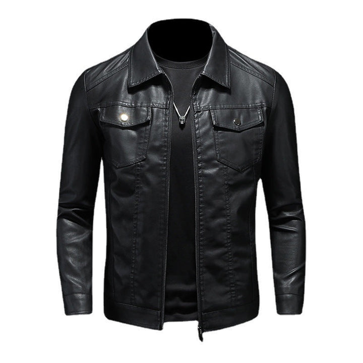 Drune | Herren-Lederjacke im Vintage-Stil