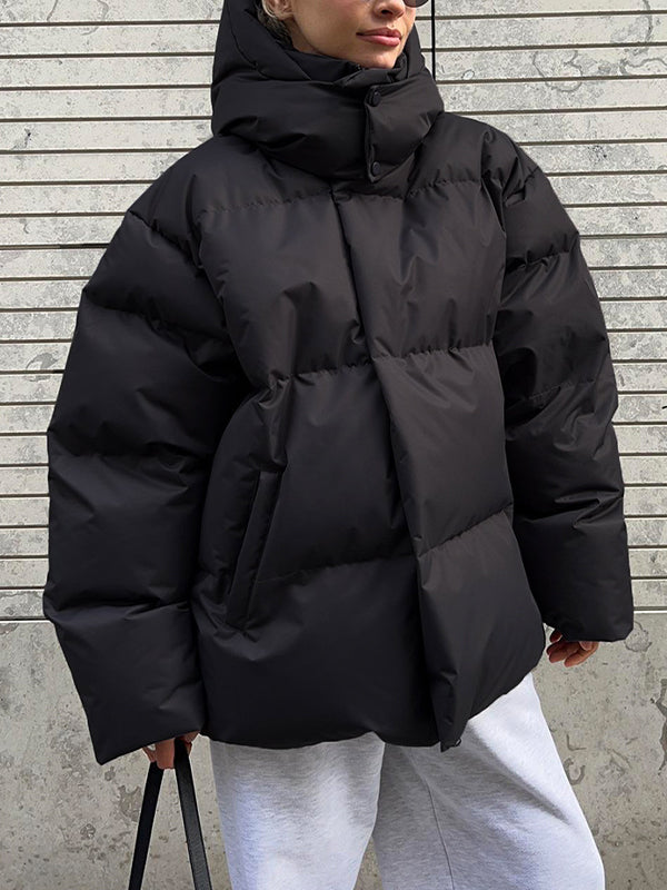 Drune | Multicolor Kapuzenpufferjacke