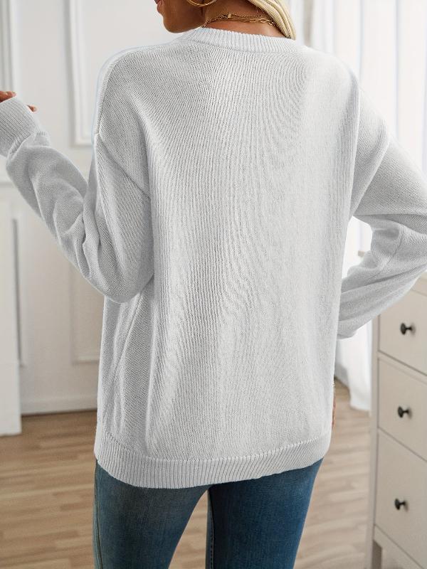 Drune | Strickpullover mit Nähdetail Lockere Passform Weich und Modern