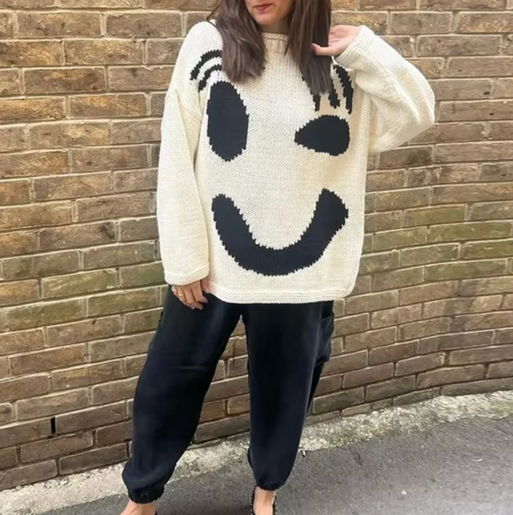 Drune | übergroßer Strickpullover aus Baumwolle