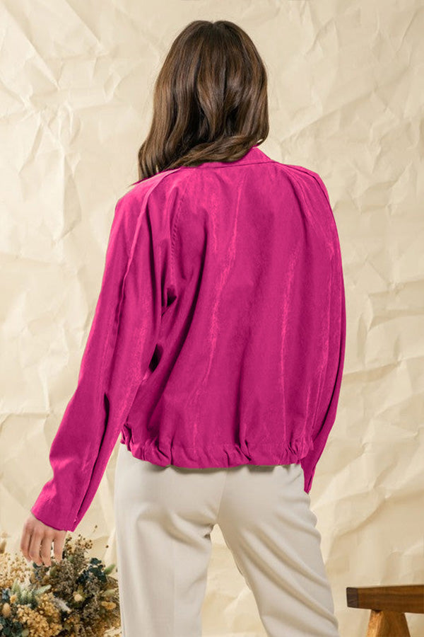 Drune | kariert Revers Mehrknopf-Zwei-Taschen-Midi-Jacke