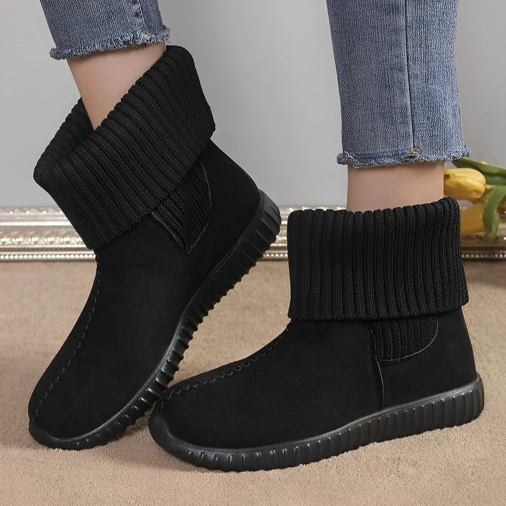 Drune | Flache Und Gestrickte Stiefeletten