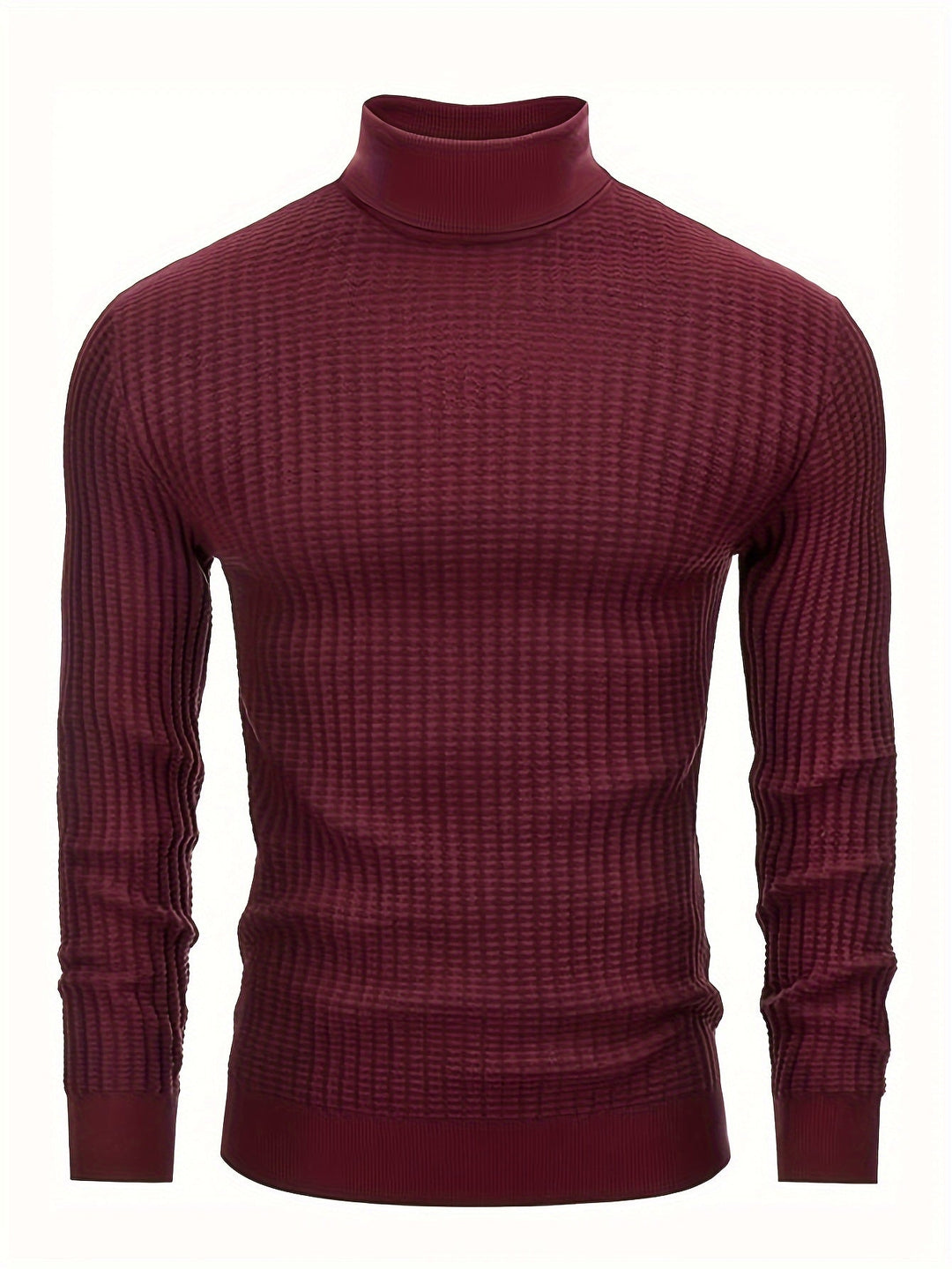 Drune | Rollkragenpullover Waffelstrick Polyester-mix