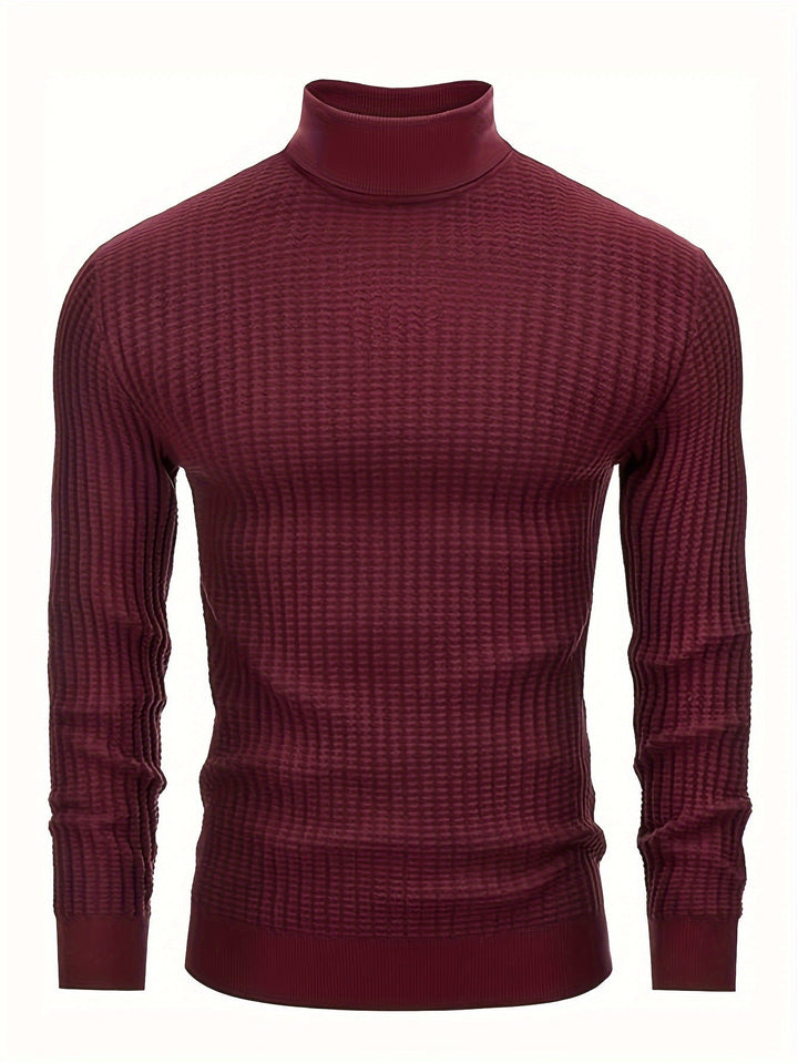 Drune | Rollkragenpullover Waffelstrick Polyester-mix