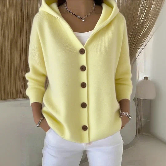 Drune | Cozy women's cotton cardigan with long sleeves