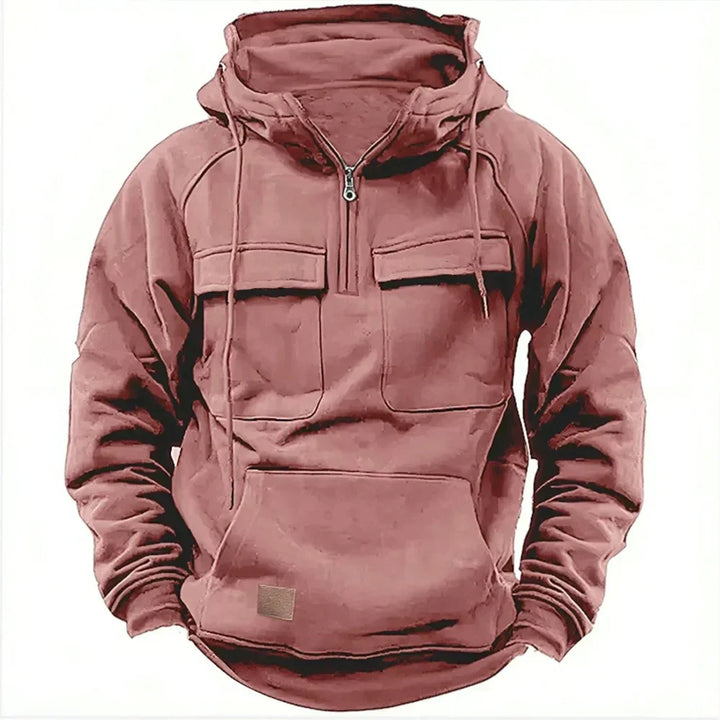 Drune | Warme Hoodie mit hallem Reißverschluss