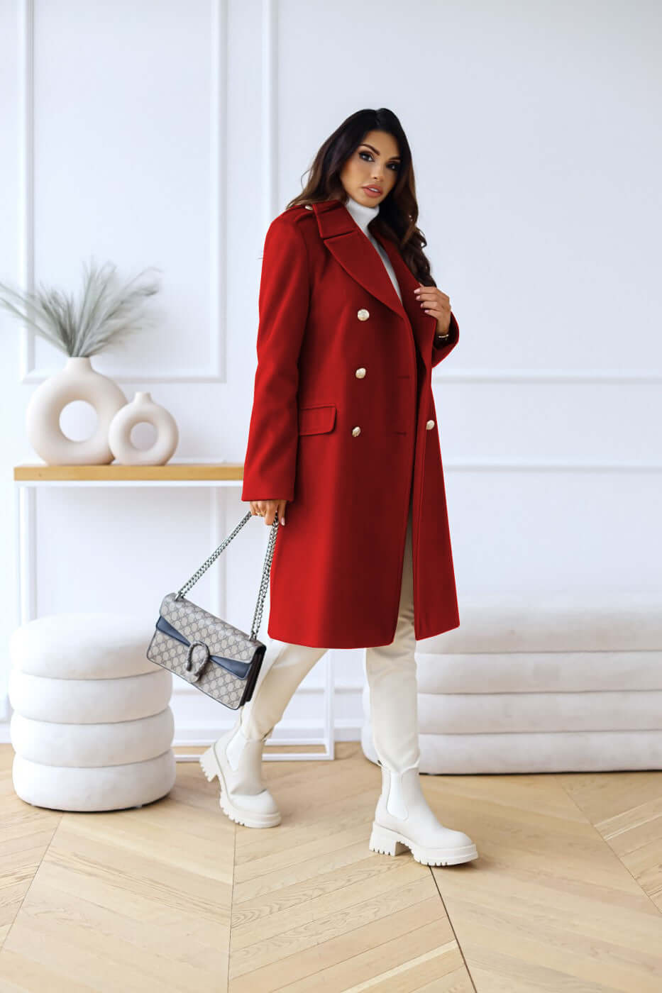 Drune | Damen Taillierte Doppelreiherjacke
