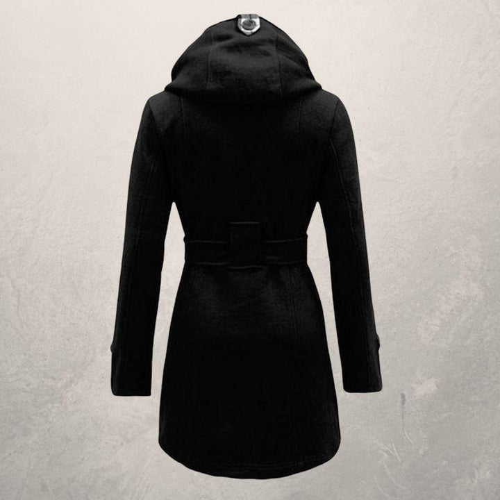 Drune | Trenchcoat Doppelreiher Kapuze Taillengürtel Klassischer Schnitt