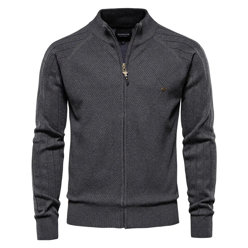 Drune | Warme und lässige College-Strickjacke