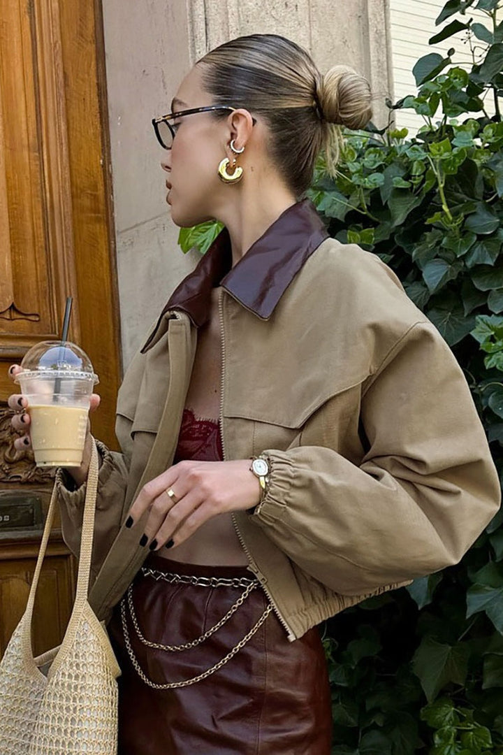 Drune | Farbe Lockeres Fit Jacke