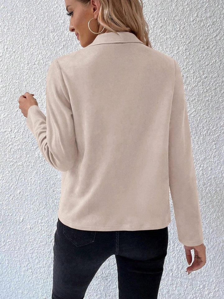 Drune | Kunstlederjacke - Leicht & Schick - Offenes Vorderdesign - Vielseitige Schicht