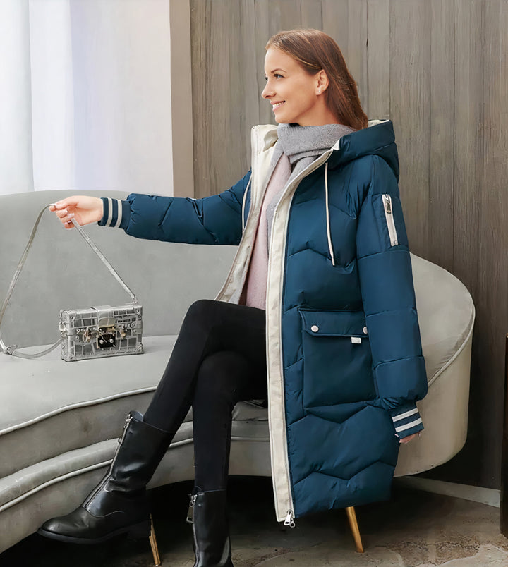 Drune | Wasser- und winddichte knielange Jacke