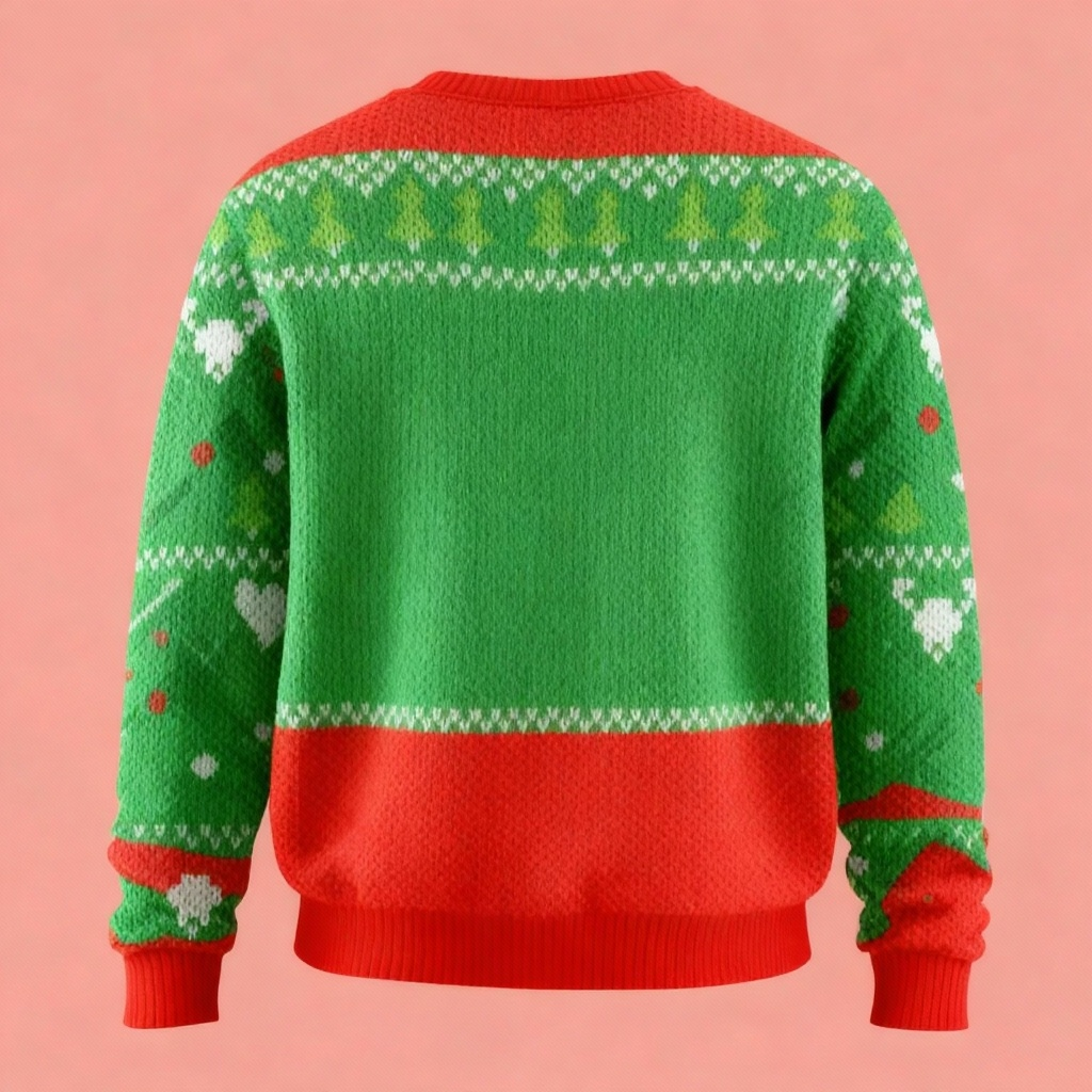 Drune | Tiermuster Druck Unisex Hässlicher Pullover - Lustiger Feiertags-Party Pullover