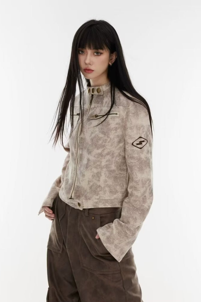 Drune | Batik Stehkragenjacke