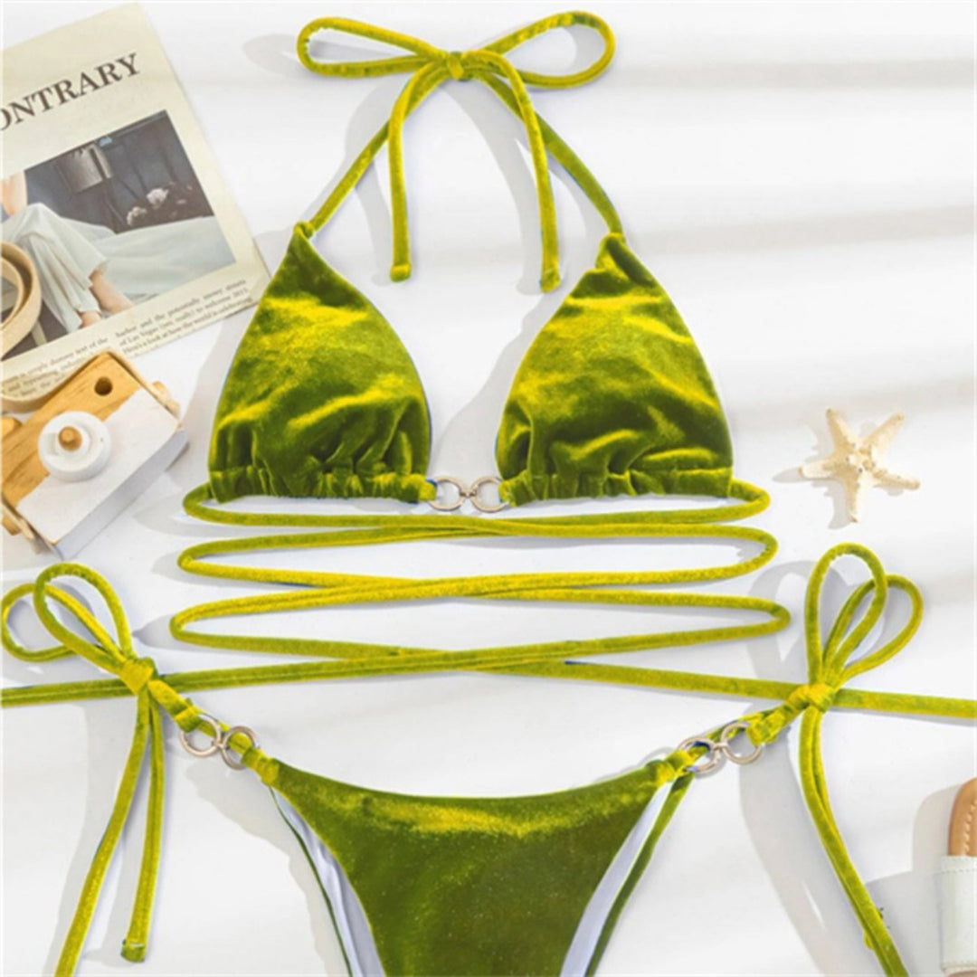 Drune | Bikini mit Samtträgern