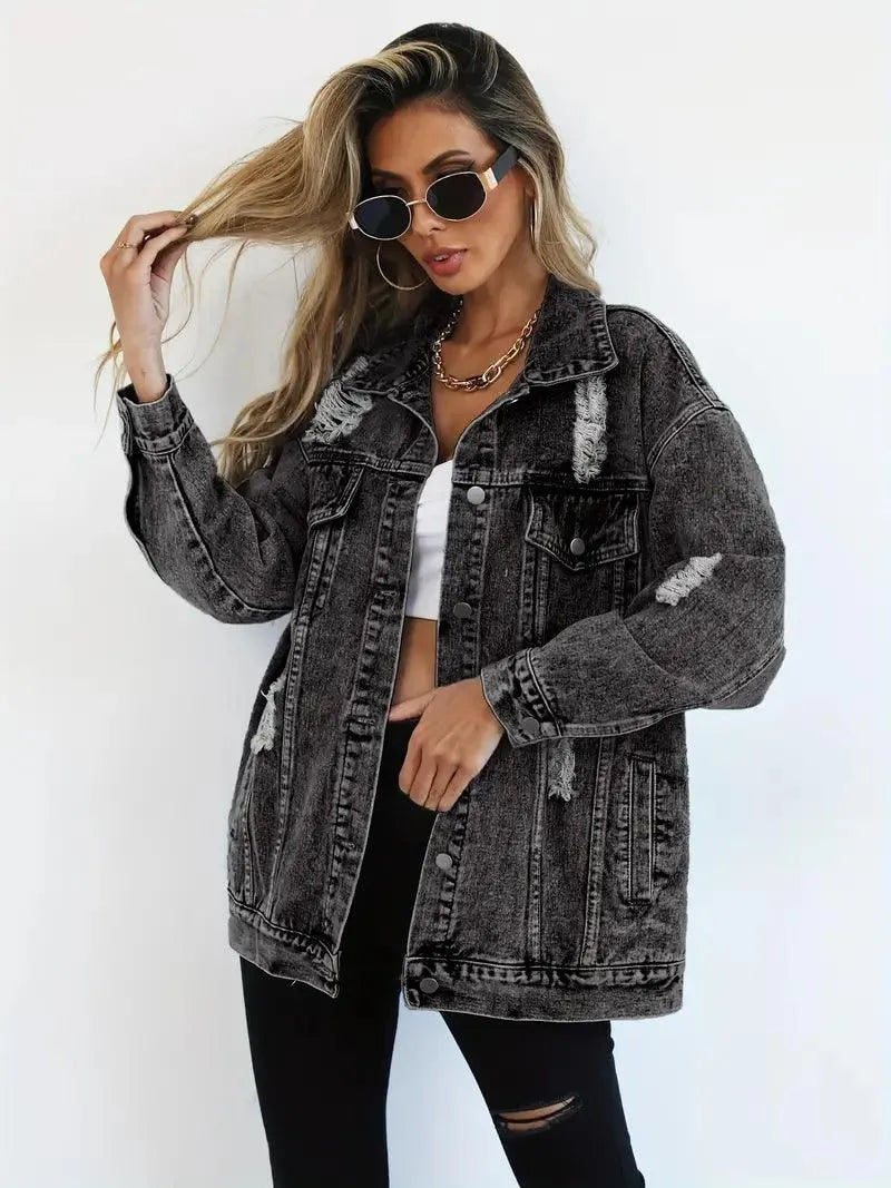 Drune | Oversized Jeansjacke für Damen