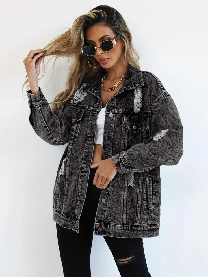 Drune | Oversized Jeansjacke für Damen